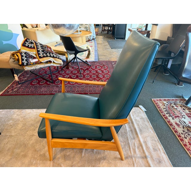 Milo Baughman for James Inc. Recliner, Teal For Sale - Image 12 of 12