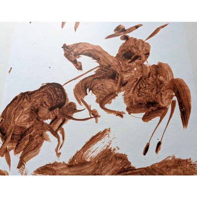 Pablo Picasso - Bull Fighter, Original lithograph after a drawing dated in the stone: 4.10.59 extracted from Toros y...
