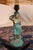Late 19th Century Eclectic Bronze Woman Lamp With Popsicle Stick Shade For Sale - Image 16 of 17