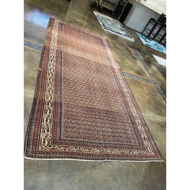 1990s Handwoven Bakhtiari Design Persian Rug 5'10" X 12'2"