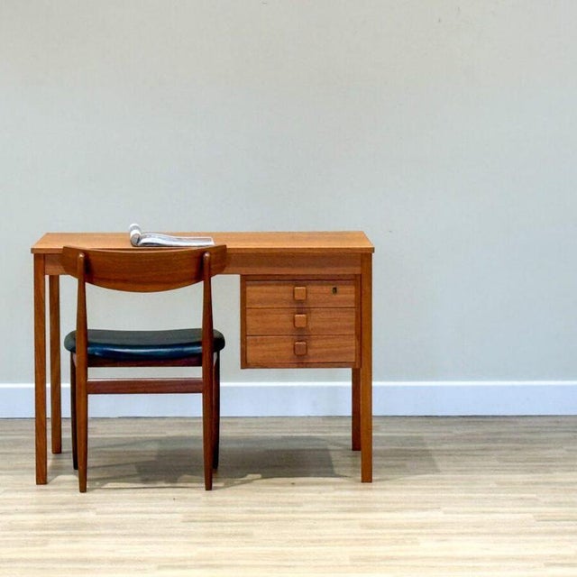 Wood Mid-Century Teak Desk from Dominos Møbler, Denmark, 1960s For Sale - Image 7 of 8