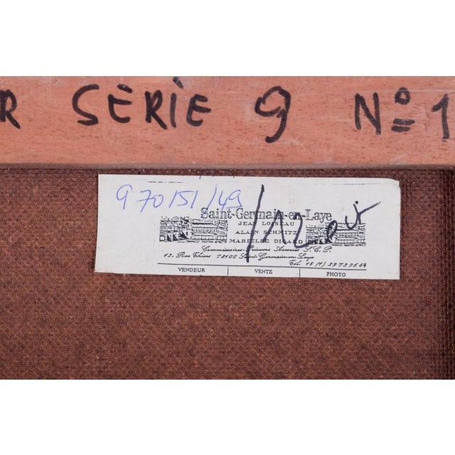 R, Wagner, Geometric Composition, 1970, Oil on Board For Sale - Image 8 of 9