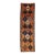 Mid-20th Century Vintage Turkish Oushak Runner Rug With Geometric Medallions in Burnt Orange and Indigo Blue For Sale