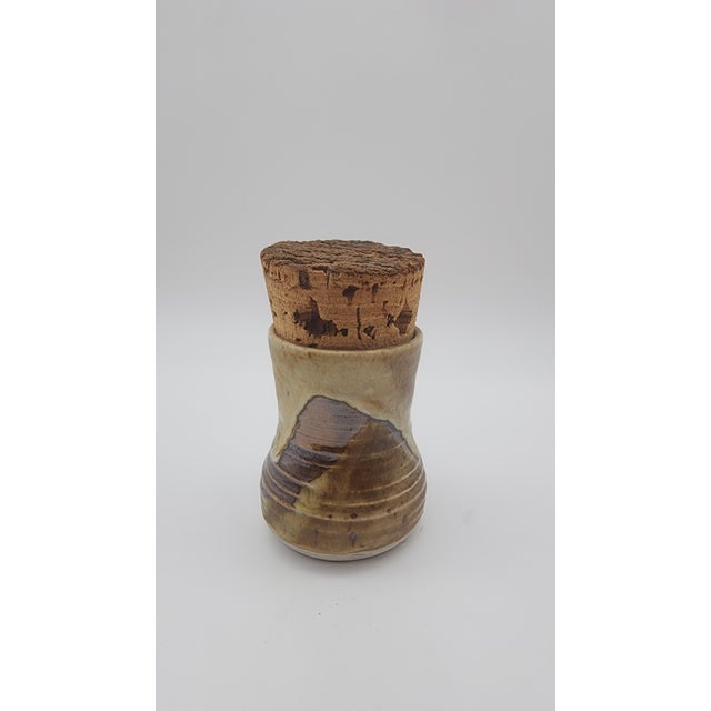 Mid 20th Century Studio Pottery Corked Pot (Tall) For Sale - Image 11 of 12