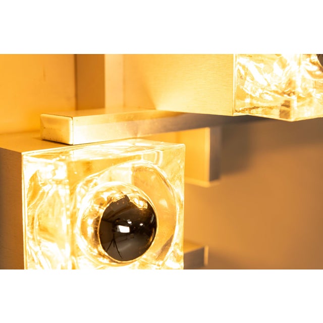 Wall Lamps in Aluminum by Gaetano Sciolari, Italy, 1970s, Set of 2 For Sale - Image 12 of 18