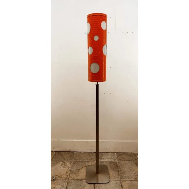 Cylinder Floor Lamp with Porthole For Sale - Image 6 of 16