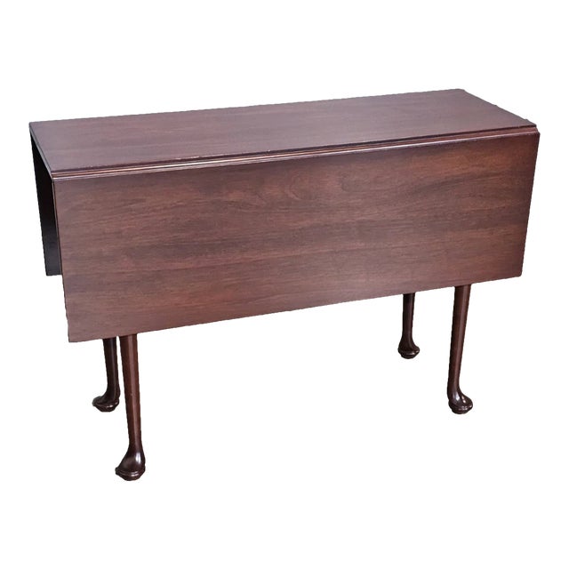 Kittinger Williamsburg Mahogany Queen Anne Drop Leaf Table Wa 1022 For Sale