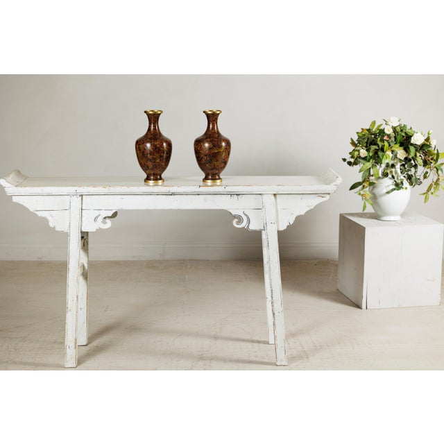 Cloisonné Vases with Warm Reddish Brown Ground and Floral Decoration - A Pair For Sale - Image 17 of 18