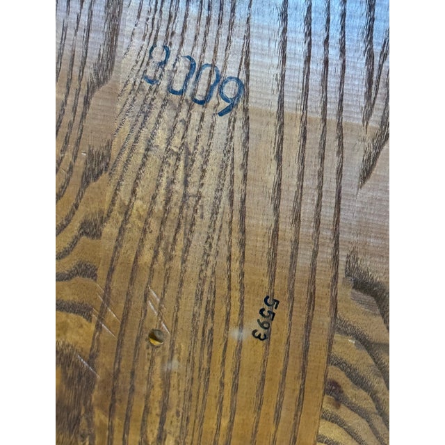 1990s Vintage 1999 French Country Wheatback Dining Chair Solid Wood Made in Slovenia For Sale - Image 5 of 12