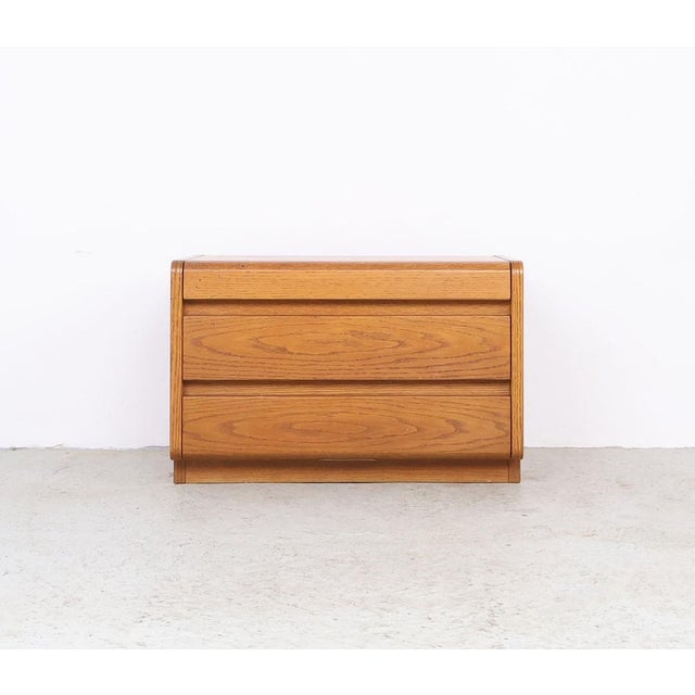 1970s Vintage Oak Bedside Tables from Moser, Germany, 1970s, Set of 2 For Sale - Image 5 of 16
