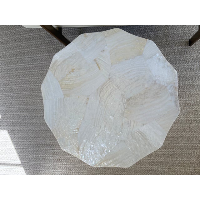 Made Goods Made Goods Enzo Kabibe Shell End Table For Sale - Image 4 of 6