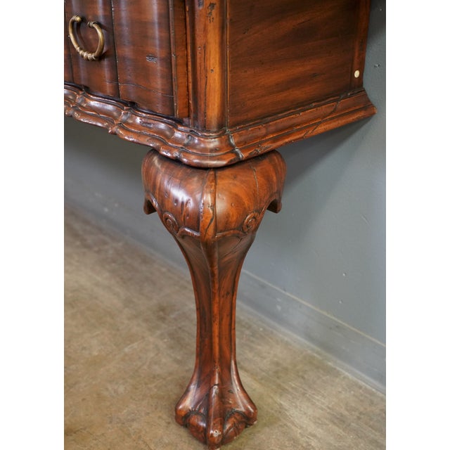 Renaissance Alfonso Marina Spanish Colonial Mahogany Console With Carved Claw Feet 20th Century For Sale - Image 3 of 12