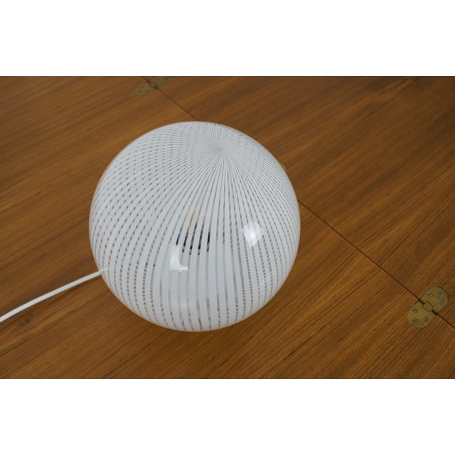 Table lamp from the 'Tessuto' series, made of hand-blown Murano glass. Designed by Ludovico Diaz de Santillana for Venini,...