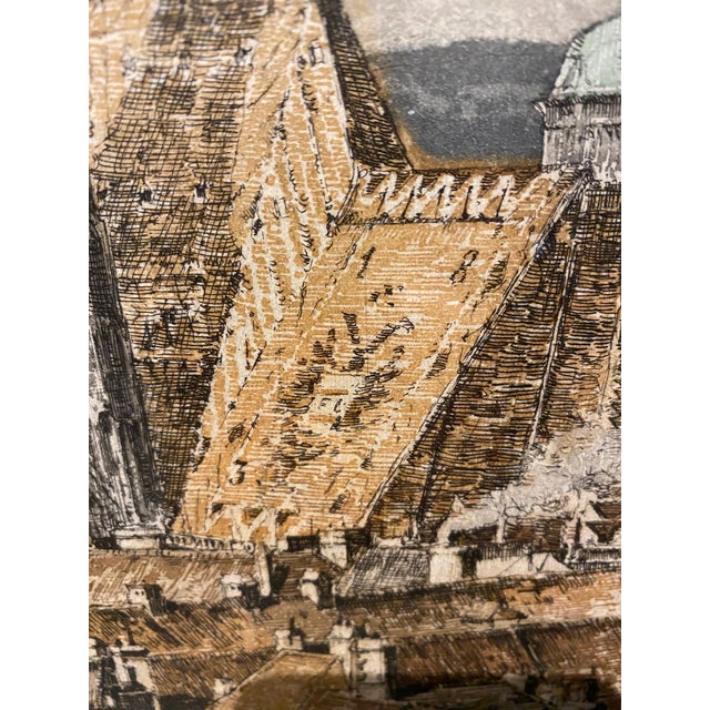 Mid 20th Century Josef Eidenberger "St. Stephen's Cathedral" Vienna, Austria Etching, Signed For Sale - Image 12 of 14