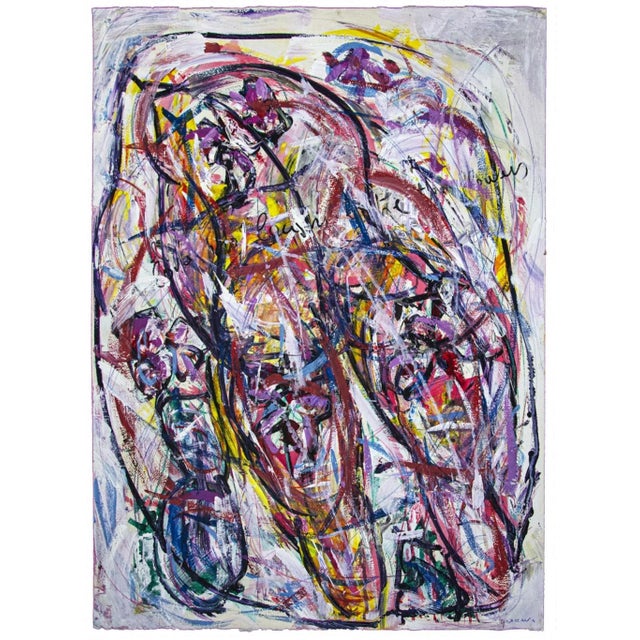 My love she laughs like the flowers is a beautiful artwork realized by Maurizio Gracceva in the 2009. Mixed media on...