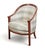 Pair Italian Neoclassical Tub or Barrel Back Bergeres, C. 1800 For Sale In Los Angeles - Image 6 of 10