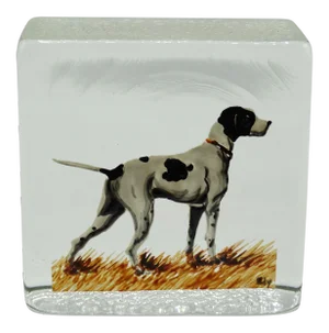 Hand Painted Dog Paperweight Bookend