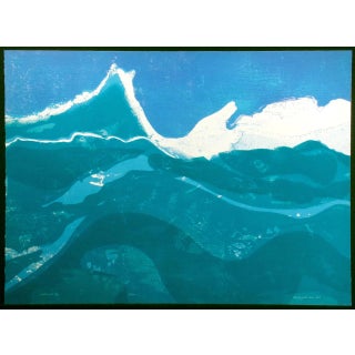 Maxine Masterfield "Within the Sea" Signed Numbered Lithograph Art 1983 Unframed 30x40 For Sale