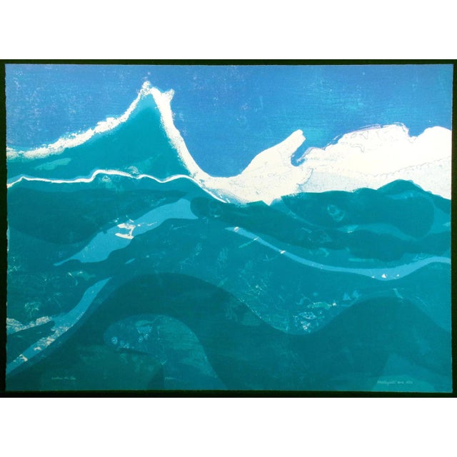 Maxine Masterfield "Within the Sea" Signed Numbered Lithograph Art 1983 Unframed 30x40 For Sale