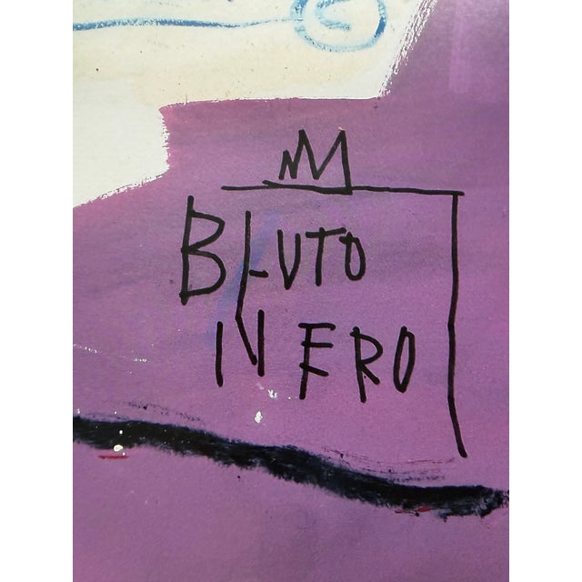 Paper Jean Michel Basquiat (1960-1988), Untitled (Bluto Nero), 1982, Copyright Estate of Jean Michel Basquiat,exhibition Poster For Sale - Image 7 of 8