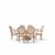 Vintage Carved Wood Oval Glass Dining Set With Six Upholstered Chairs For Sale - Image 17 of 18