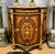 French Exquisite French Accent Cabinet With Floral Marquetry, Marble Top & Bronze Mounts For Sale - Image 3 of 5