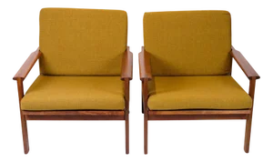 Model Capella Lounge Chairs in Teak by Illum Wikkelsø for N. Eilersen, 1960s, Set of 2