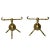 Late 19th Century Antique Christopher Dresser Aesthetic Movement Andirons - A Pair For Sale
