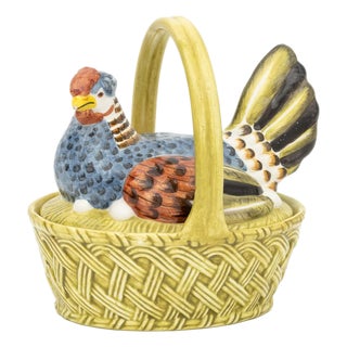 Este for Tiffany & Co. Ceramic Hen Form Basket For Sale