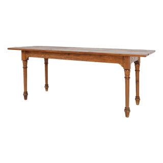 Rustic Farmhouse Table in Oak, France, 1850s For Sale
