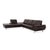 Modern Loop Corner Sofa in Dark Brown Leather from Willi Schillig For Sale - Image 3 of 16