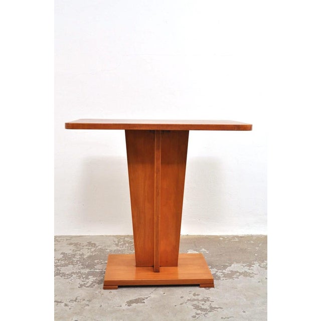 Brown Art Deco Side Table or Coffee Table in Cherrywood, 1930s For Sale - Image 8 of 10