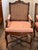 19th Century Pair of Carved French Walnut Armchairs With Caned Backs For Sale - Image 4 of 16