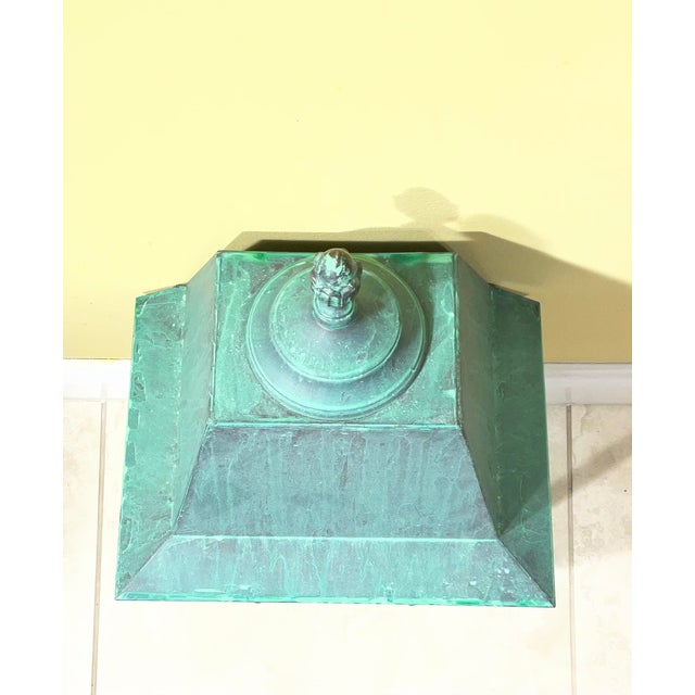 Vintage French Quarter Style Solid Brass Wall Lantern – Oversized For Sale - Image 11 of 17