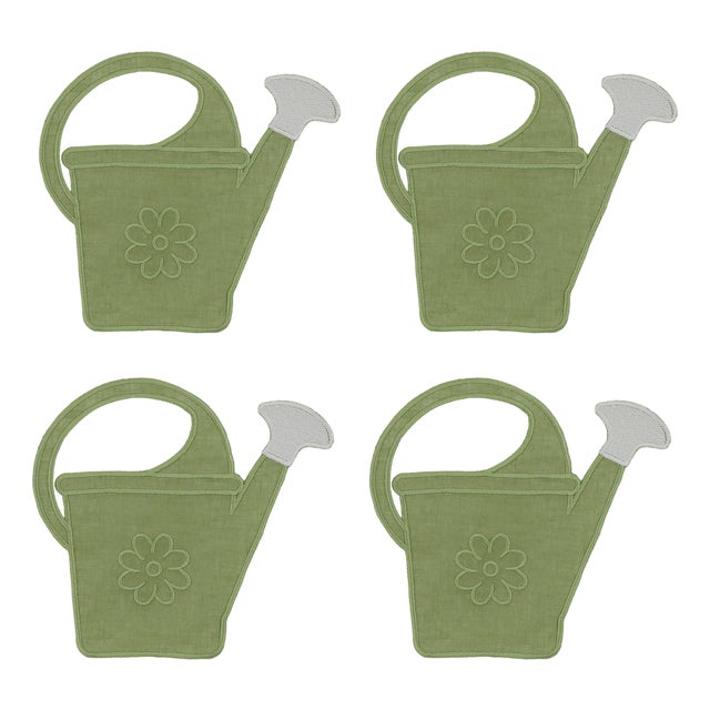 Watering Can Cocktail Napkins - Set of 4 For Sale
