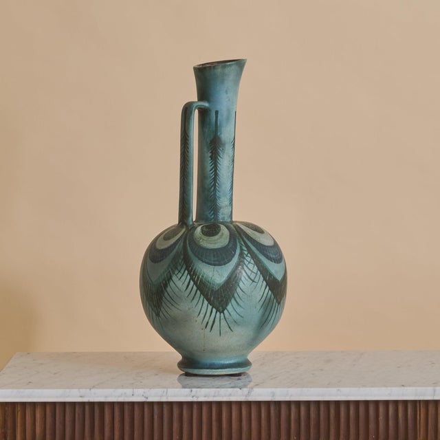 Mid-Century Modern 20th Century French Ceramic Vase by Marie-Madeleine Jolly For Sale - Image 3 of 6