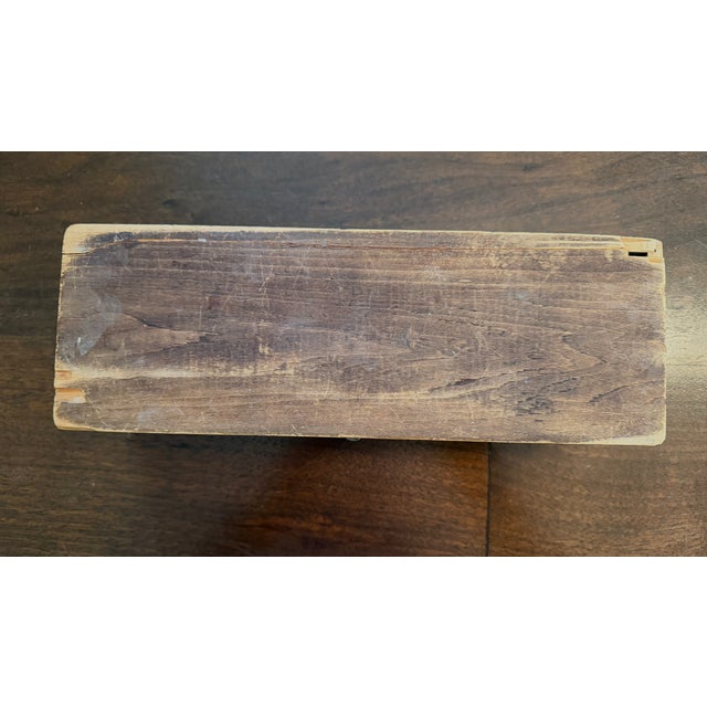 Wood Antique 1920's Pyrography Box Grape and Leaf Motif For Sale - Image 7 of 9