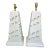 Vintage 1989 Monterey Art Studio Chalkware Lamps - Pair of Postmodern Southwestern Art Deco Obelisk For Sale