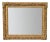Spanish Neoclassical Rectangular Hand Carved Golden Mirror, 1970s For Sale