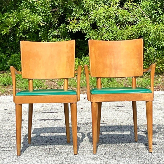 Vintage Mid-Century Modern Heywood Wakefield "Missoula" Arm Chairs - A Pair For Sale - Image 11 of 11
