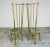 Wood Vintage Pair of Hollywood Regency Gold Gilt Metal Faux Bamboo High Back Chairs For Sale - Image 7 of 10