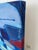 Norberto Uribe Dominican Modernist Village Blue Painting on Canvas For Sale - Image 10 of 12