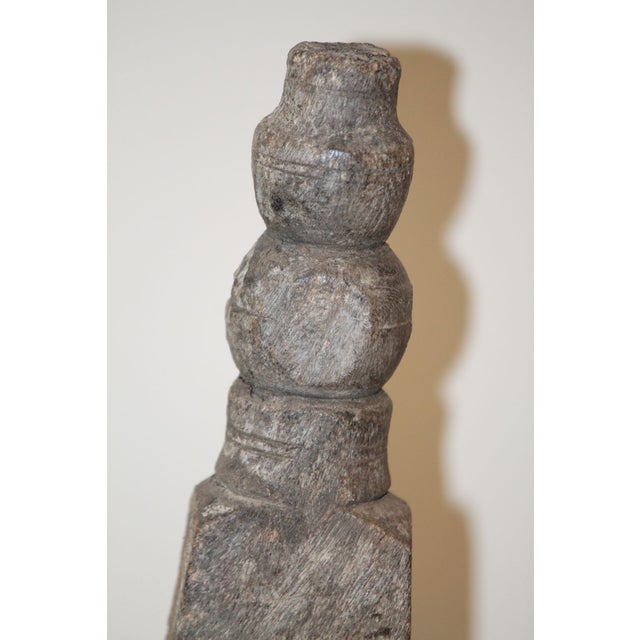 A Pair of Architectural Salvaged Wood Sculptures For Sale - Image 10 of 14