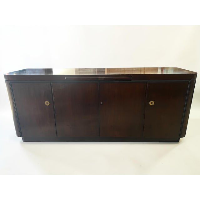 Large Art Deco Credenza with Original Marble Top, 1940s For Sale - Image 17 of 17