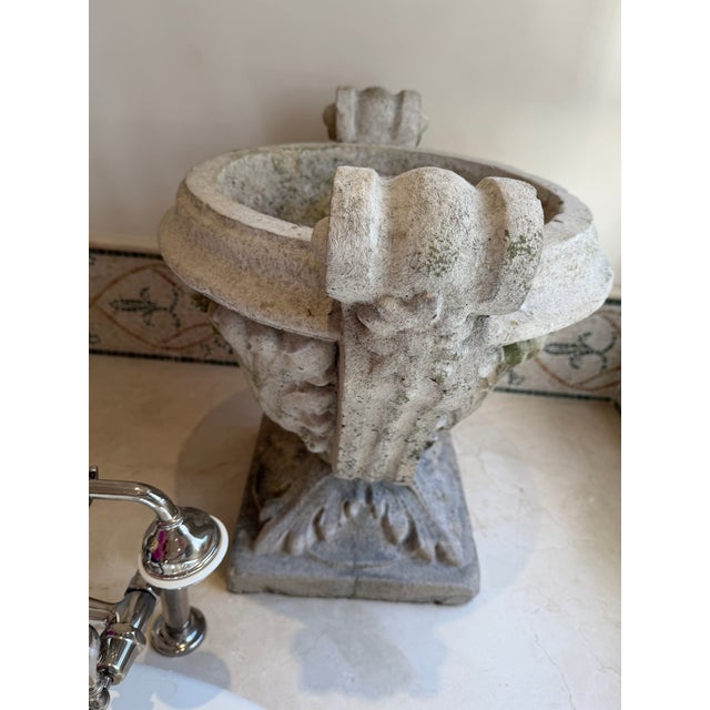 French Cast Stone Planter/Urn For Sale - Image 4 of 7