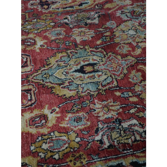 Oriental Style Serapi Style Wool Rug W. Geometric Pattern Approx. 7x11 For Sale - Image 4 of 11