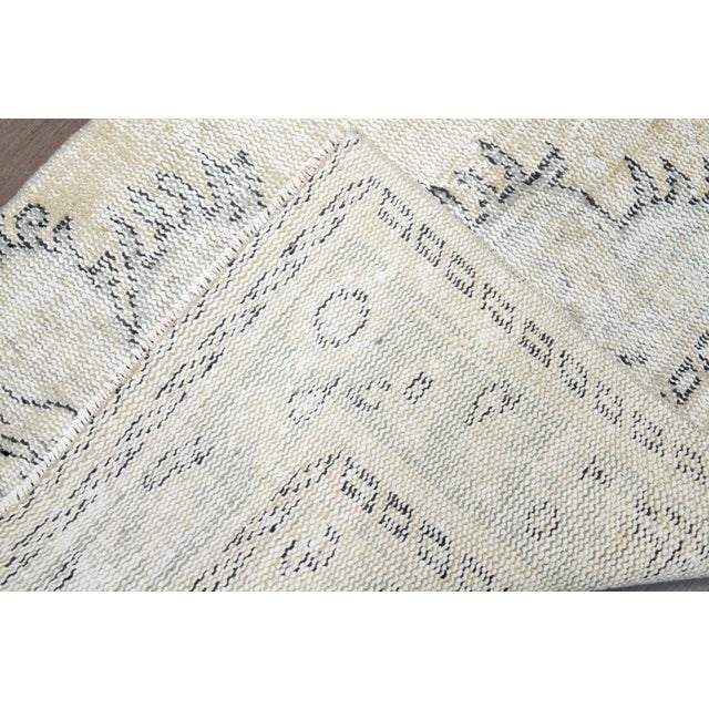 1970s Vintage Persian Handmade Wool Cotton Area Rug For Sale - Image 4 of 11
