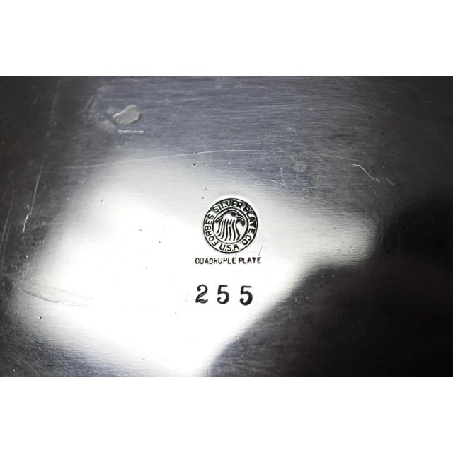 Antique Victorian Silver Plated Reticulated Scrollwork Bread Basket by Forbes For Sale - Image 14 of 15