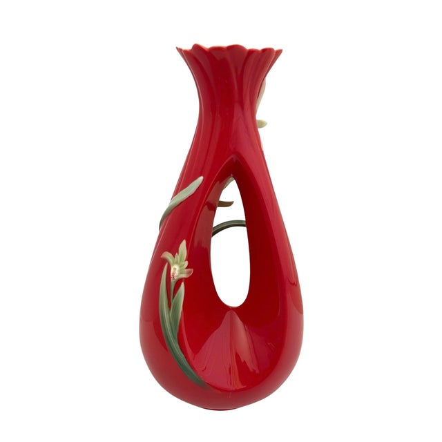 2010s Franz Faber Cymbidum Vase Fz03036 Happy Shen Yong 2013 Privilege Club For Sale - Image 5 of 8