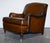 Set of Cigar Hand Dyed Leather Chairs For Sale - Image 14 of 18